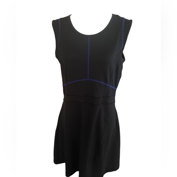 Title Nine Womens Dream Dress Black Blue Tennis Golf Athletic size Large - Picture 2 of 9